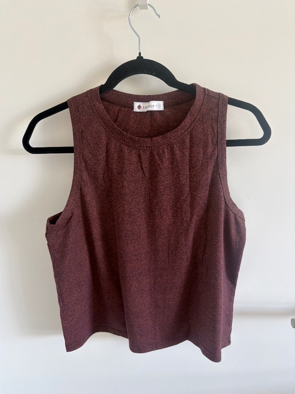 Heathered Burgundy Athletic Tank Size S